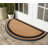 Jakyri Natural Coir & Rubber Half Round 36" x 72" Non-Slip Outdoor Doormat