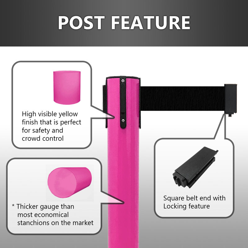 VIP Crowd Control 36'' H Steel Post