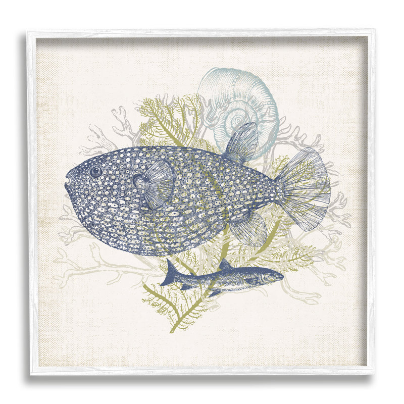 Glitzy Fashion Bling Condiment de cuisine moutarde-ao-754, H 12 po x l 12 po x P 1,5 po, Giclée encadrée blanc bord de mer