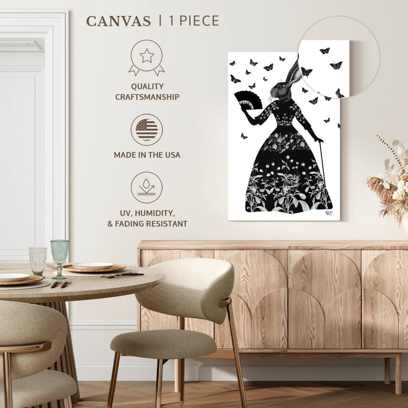 Ketti Black Rabbit I, 39" H x 26" W