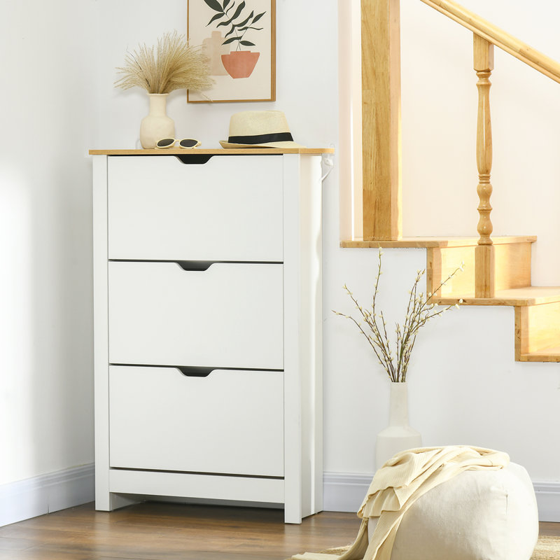 9-18 Pair Shoe Storage Cabinet, White