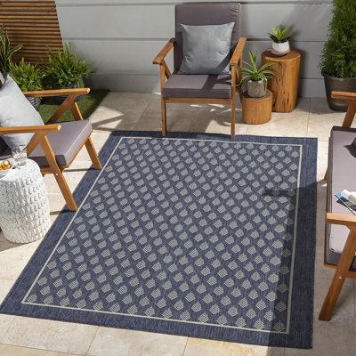 Tapis intérieur / extérieur bleu Sunshine