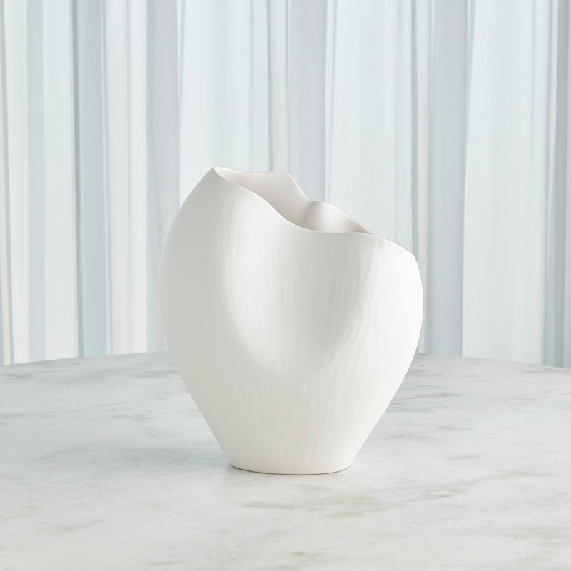 Lucretzia Handmade Ceramic Table Vase, 16" H x 14" W x 7" D