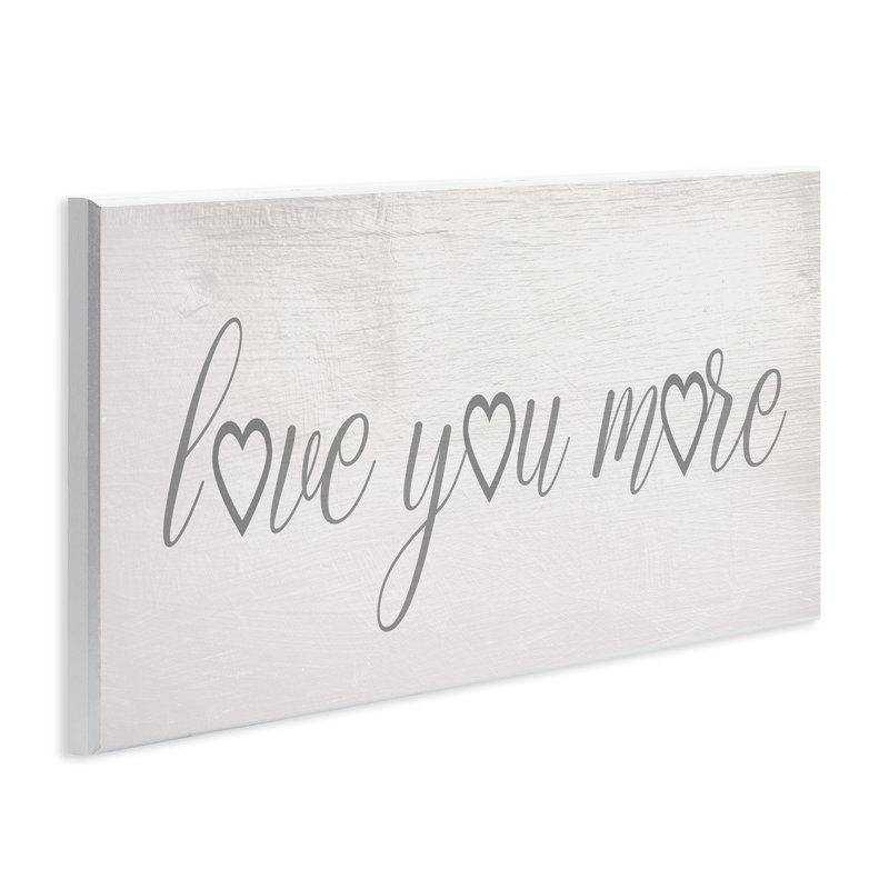 «Love You More Heart», phrase douce et bien-aimée
