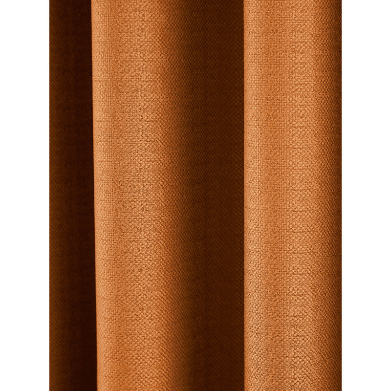 Eden Eyelet Room Darkening Curtains, 229 W x 229 D cm, Ginger