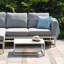 Boisdale Outdoor Fabric Chaise Sofa Set-246789427-246789428