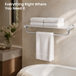 Porte-serviettes de salle de bain Kohler K-5677-CP Toobi Hotelier avec tablette, en métal, longueur de la barre à serviettes : 52,7 cm (20-3/4 po), fini chromé poli