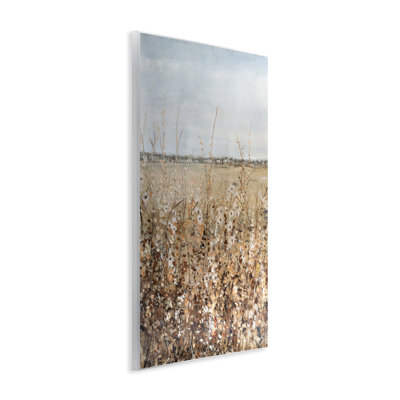 Neutral Meadow Sprigs Wall Plaque Art by June Erica Vess