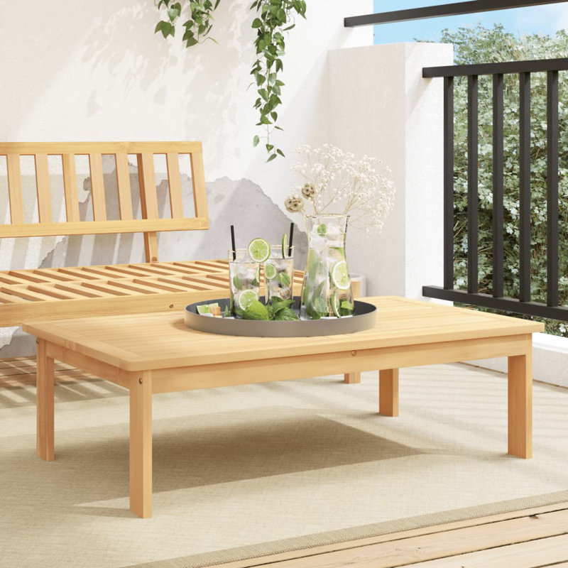 Baumstown Rectangular Outdoor Chat Table , 100cm cm W 60cm cm D, Tan