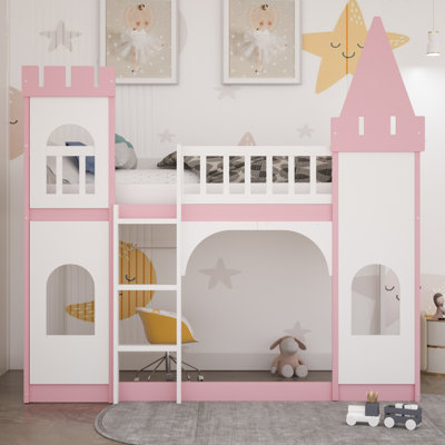 Manti Kids Twin Over Twin Bunk Bed