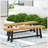 Outdoor Bench Set Of 2 For Patio Garden Outdoor Seating And Decoration