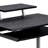 Techni Mobili Compact Computer Cart With Storage, All-In-One Space Saver Workstation In Espresso Finish