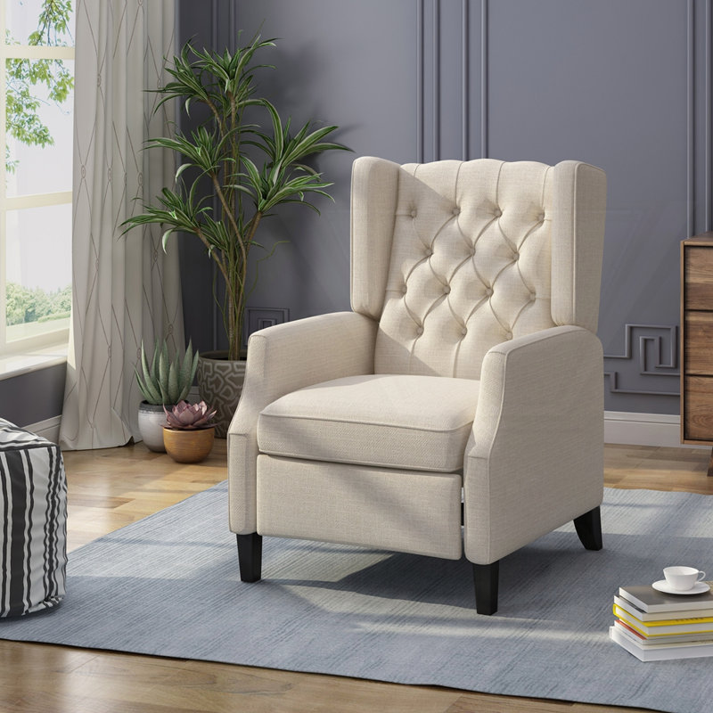 Fauteuil inclinable en tissu, Beige