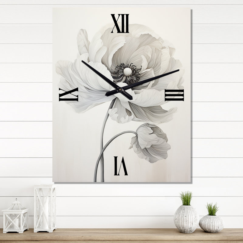 Horloge murale rétro Aruabea - Renoncule, Petit