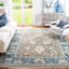 Sultanabad Annecy Hand Knotted Wool/Cotton Blue Area Rug-1125535313