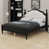 Structure noire + tissu beige