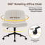 Latitude Run Velvet and Fabric Office Chair