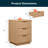 23.6“ 3-Drawer Nightstand-1383005641