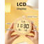 Digital Wood Electric Alarm Tabletop Clock Natural Wood
