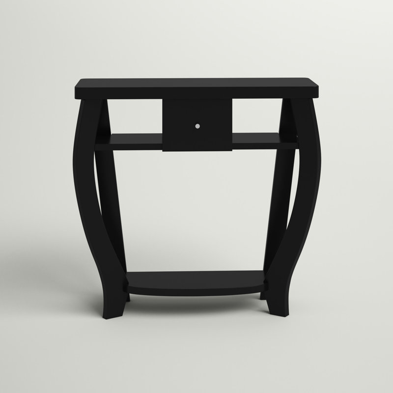 Hubbert 36'' Console Table, Black, 33.75" H x 36" W x 11.5" D