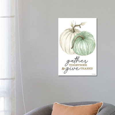 «Gather and donné grâce» - reproduction d'art mural - toile tendue