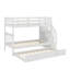 Lit superposé simple au-dessus de simple avec lit gigogne simple Stairway-1221449154