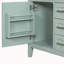 Meuble-lavabo de 30 po sans lavabo, base d'armoire seulement, armoire de salle de bain avec tiroirs, structure solide et panneau de fibres à densité moyenne, vert-1575203258