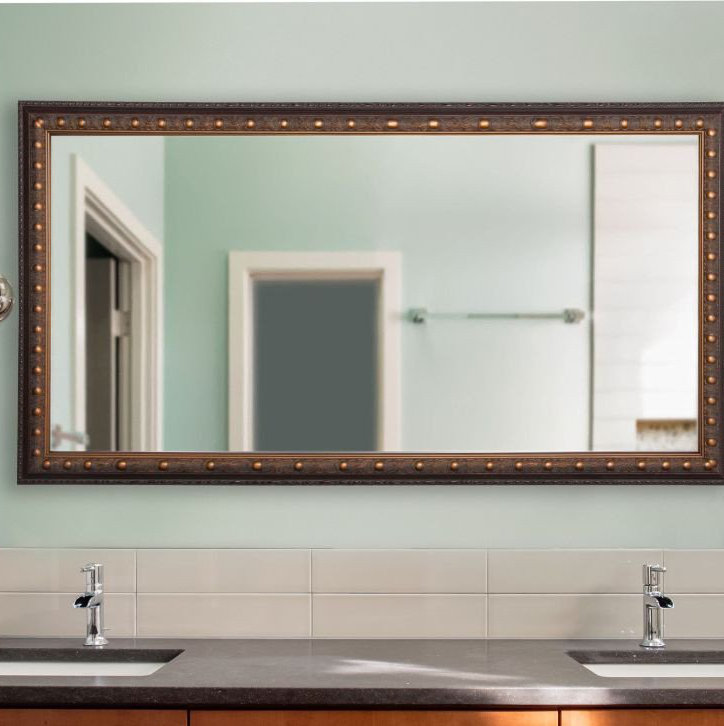 Millbury Solid Wood Flat Wall Mirror