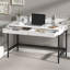 Bureau personnel avec gestion des câbles cachée et 2 tiroirs