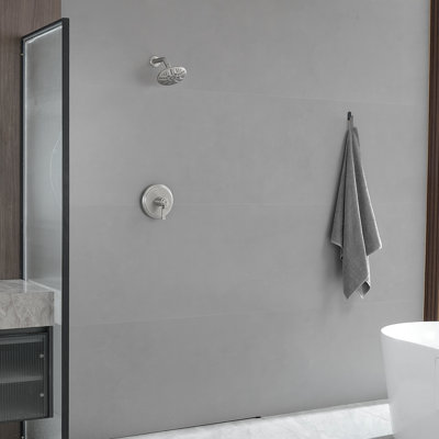 Modern 6-Spray Patterns With 1.8 GPM 6 In. Wall Mount Rain Fixed Shower Head