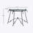Tempered Glass Surface Console Table Coffee Table With Sturdy Construction For Living Room