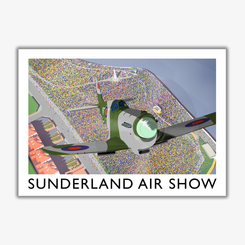 Sunderland Air Show 2 - Print, No Framed, 30cm H x 40cm W x 3cm D