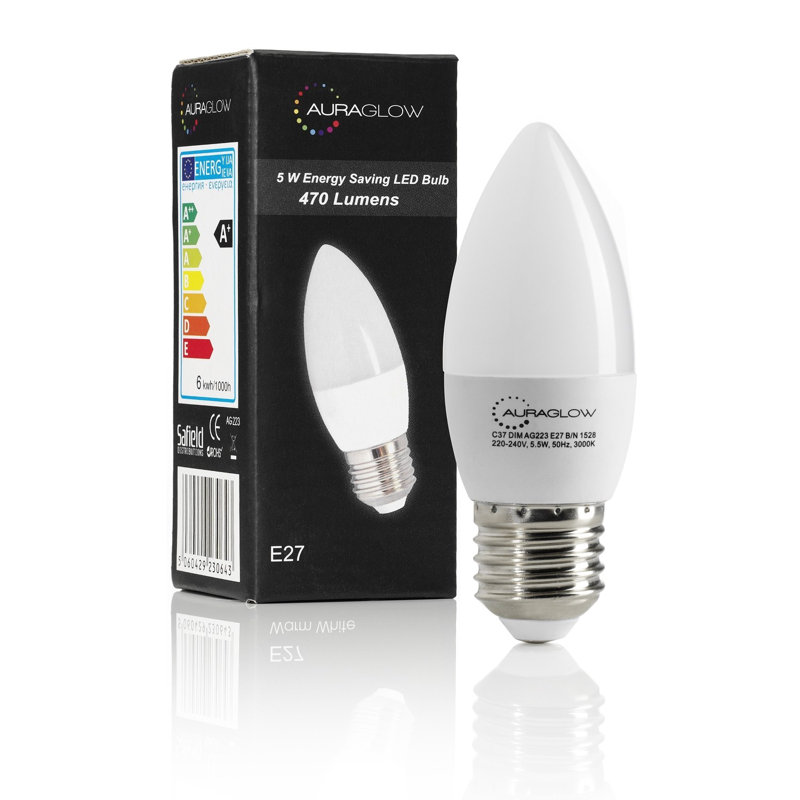 Friday 5W E27 LED Candle Light Bulb, 6500K