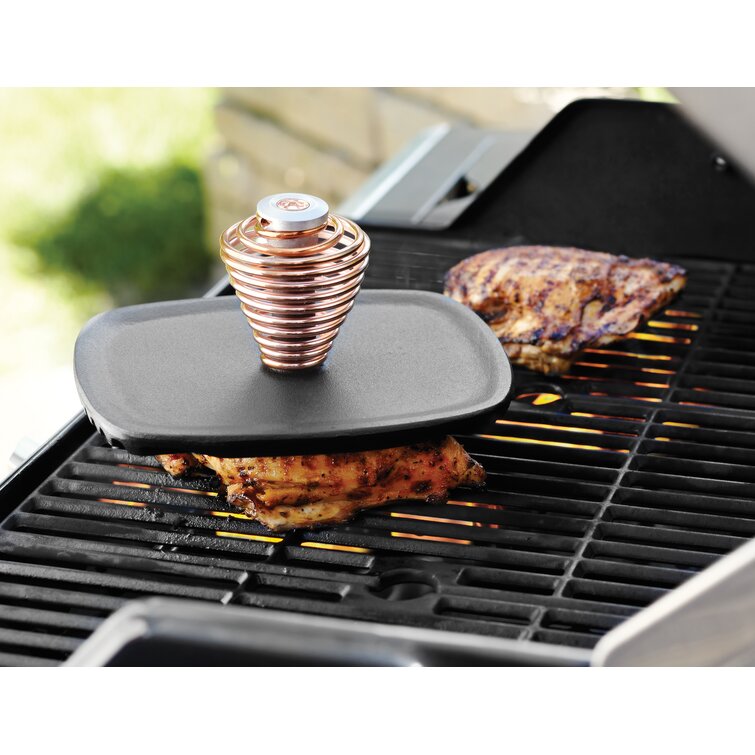 8 x 4 Steak Weight, Cast Iron Bacon Press with Wooden Handle,  Heavy-Weight Barbecue Hamburger Steak Weights, Grill Sausage & Meat  Press,Professional