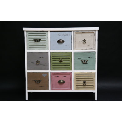 Bo 80cm W 9 - Drawer Chest of Drawers