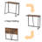 31.5" Folding Desk for Small Spaces with Raised Shelf, Compact Computer Table with Metal Frame