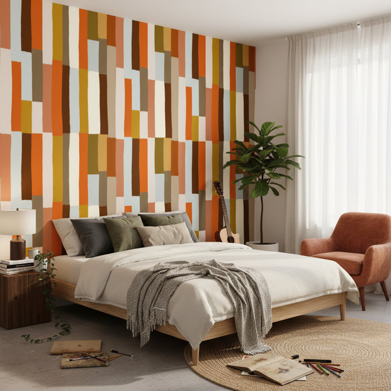 Papier peint patchwork