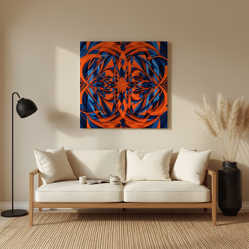 Art mural Op mauve en métal 11, 12" H x 12" W x 0.05" D