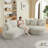 Compression Curved Sectionals Corduroy Modern Large Home Seating