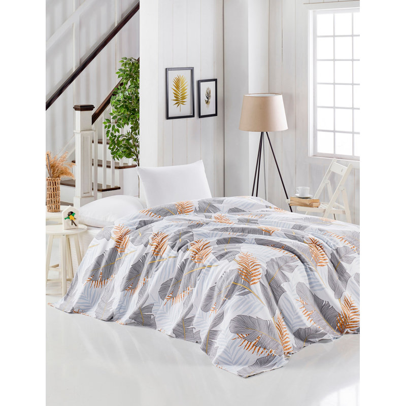 Cotton Floral Coverlet, Full Bedspread