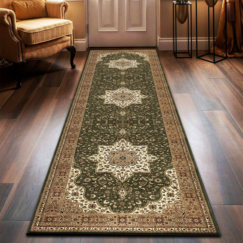 Non Slip Large Traditional Rugs Living Room Bedroom Carpet Hallway Runner Rug, Runner 80cm x 300cm