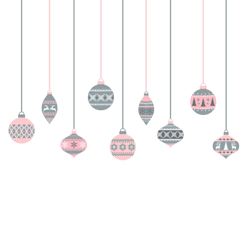 Window Decal, Grey/Pink