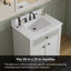 31'' Single Bathroom Vanity Top with Sink and Faucet Holes-100232867