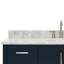 Meuble-lavabo simple 55 po Alemanno en bleu minuit, avec comptoir en marbre de Carrare italien de 0,75 po-238165872-227282154-227282159