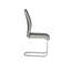 Donovan Upholstered Metal Side Chair in Grey