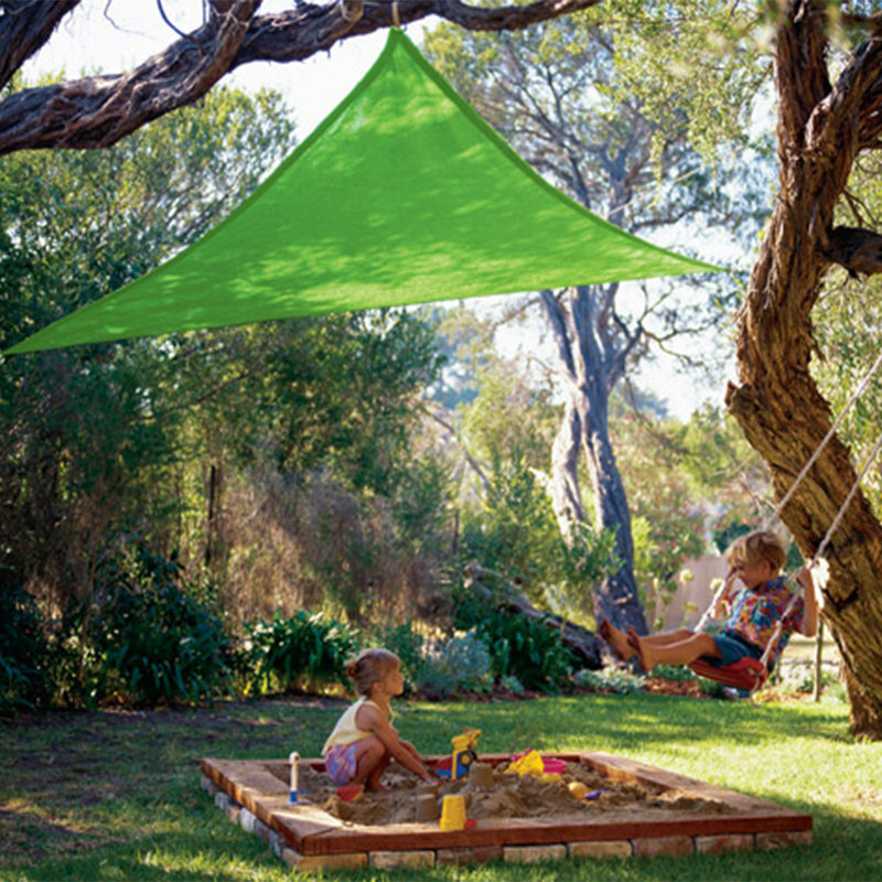 Lime Green High Density Polyethylene Triangle Shade Sail