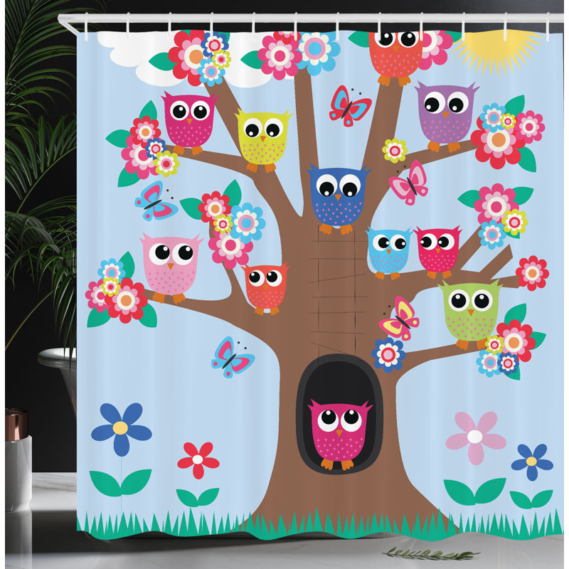 Shower Curtain with Hooks Included