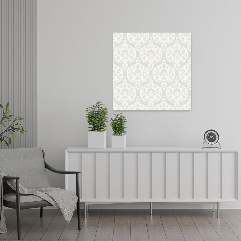 Art contemporain, architecture moderne, élégante et romantique, H 24 po x l 24 po, Bleu