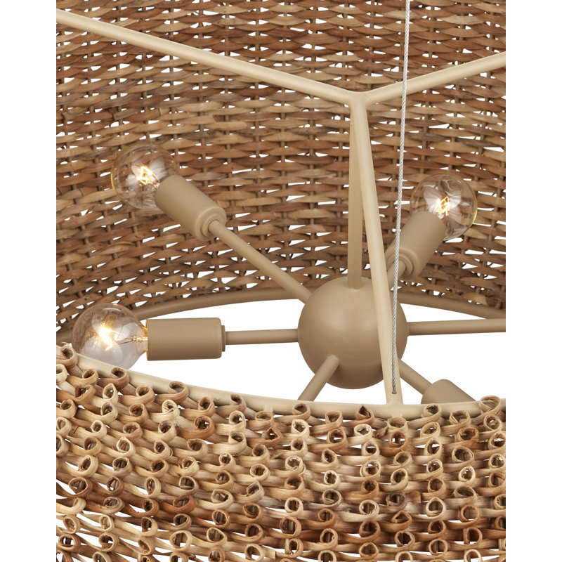 Boucle 6 - Light Wrought Iron Chandelier