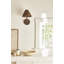 Delphine Wicker Mini Lamp in Dark Brown